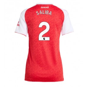 Arsenal William Saliba #2 Domaci Dres za Ženska 2025-26 Kratak Rukavima
